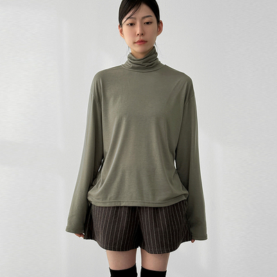 Localmansion韩代高领打底T恤衫