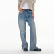 复古水洗磨白牛仔裤 韩代Raucohouse 女 bootcut pants Lumen boy