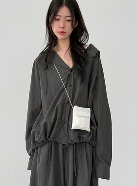 韩国代购25F/W pocket string mini bag设计师款迷你单肩小包百搭