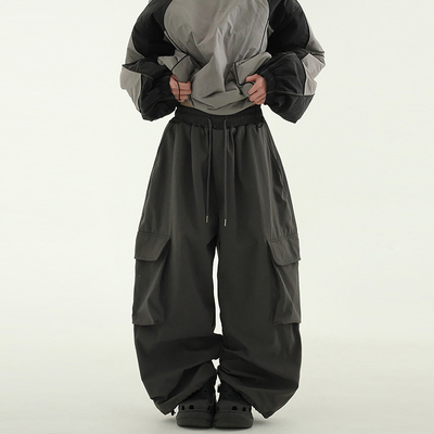 Localmansion韩代口袋抽绳长裤