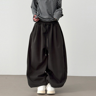 banding pin 裤 unisex pants jogger balloon tuck side 韩代25