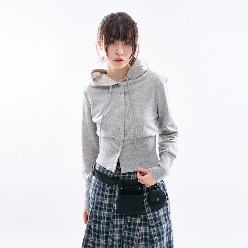 Raucohouse韩代复古连帽卫衣