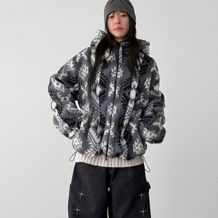 韩代26 nordic dumble 2way hood zip-up jacket(unisex)抓绒外套