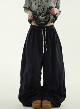 韩国代购25 fleece-lined soft cotton two tuck banding pants裤