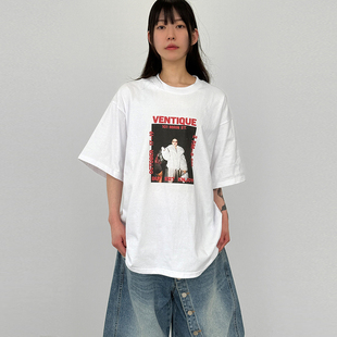 printed cotton 印花短袖 26A T恤 unisex tee 韩国代购 half