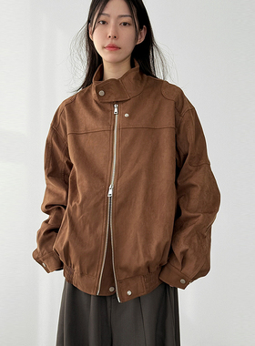 韩国代购25F/W 2way suede jacket (unisex) 设计师长袖夹克外套