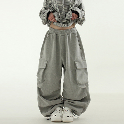 Localmansion韩代字母口袋长裤