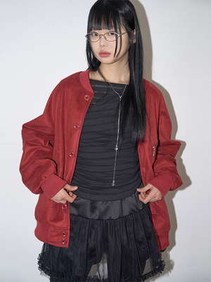 Raucohouse韩代复古棒球服夹克