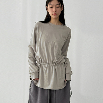 Localmansion韩代抽绳长袖T恤