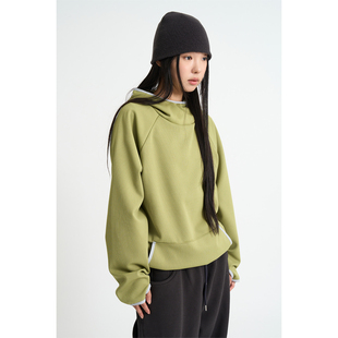 Hood Waffle Sweat Long 连帽卫衣 韩代Raucohouse Sleeve Camine