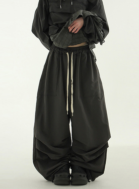 韩代 fleece-lined soft cotton two tuck banding pants(unisex)