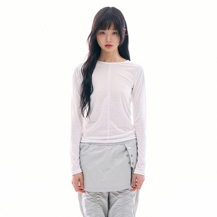 sheer Annie Raucohouse T恤休闲 sleeve 百搭长袖 long 韩国代购