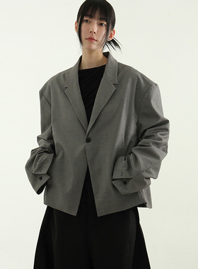 韩国代购24 blazer cropped jacket (unisex) 西服夹克外套百搭
