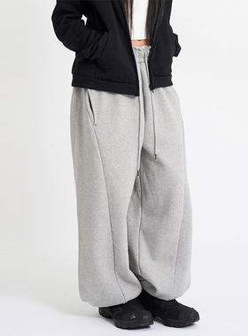韩代Raucohouse Frain winter jogger sweatpants 宽松加绒卫裤女