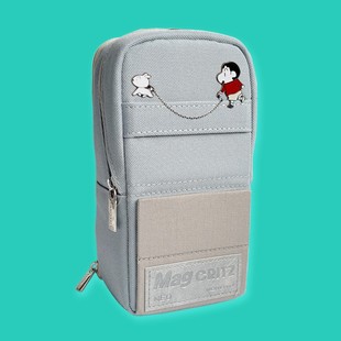 日本kokuyo国誉手机站立式笔袋大容量小学生用文具盒笔筒铅笔盒