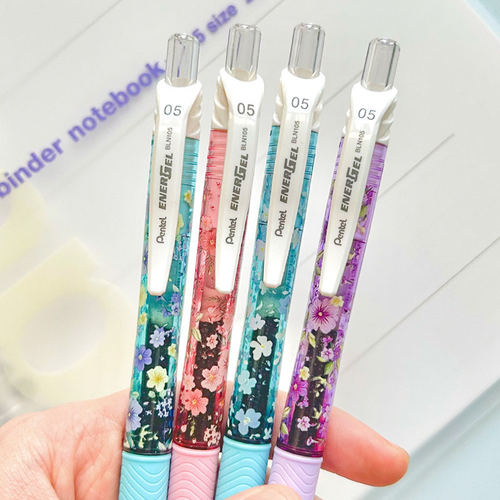 Pentel派通中性笔BLN105花卉限定