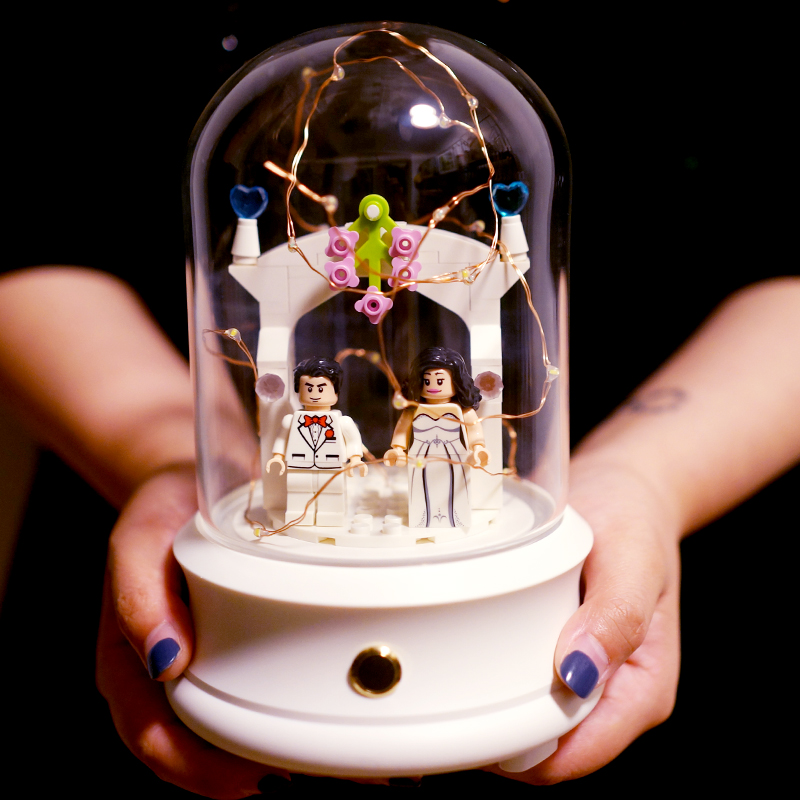 朋友带灯蓝牙音响结婚礼物送男女