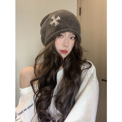 大头围堆堆帽男女时尚显脸小包头