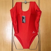 竟渡长袖 单色体操衣氨纶珠光有光泽健身跳操服形体舞蹈芭蕾训练服