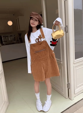 NEWS新闻潮牌设计师YANAG百搭拉链口袋水洗背带短裤卫衣24秋冬款