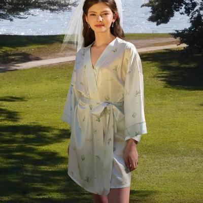 SILKY MIRACLE情人节限定Lily of the valley铃兰系列真丝睡袍女