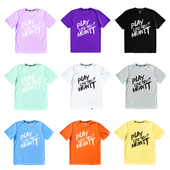 运动短袖 男女排汗透气篮球服学生训练田径比赛T恤字母宽松半袖 薄