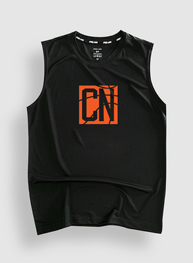 速干训练服背心男篮球运动t恤宽松透气健身跑步黑色蓝色圆领无袖T