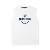 速干无袖 运动背心羽毛球服训练服透气排汗亲肤舒适薄款 打球坎肩男