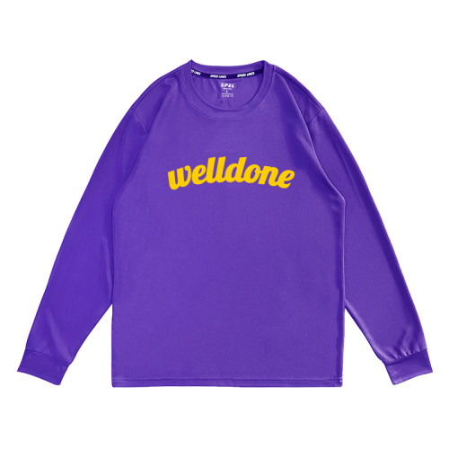 速干长袖男子跑步透气美式投篮服