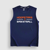 男子篮球训练服背心速干透气排汗印花圆领宽松无袖 运动t恤坎肩潮T