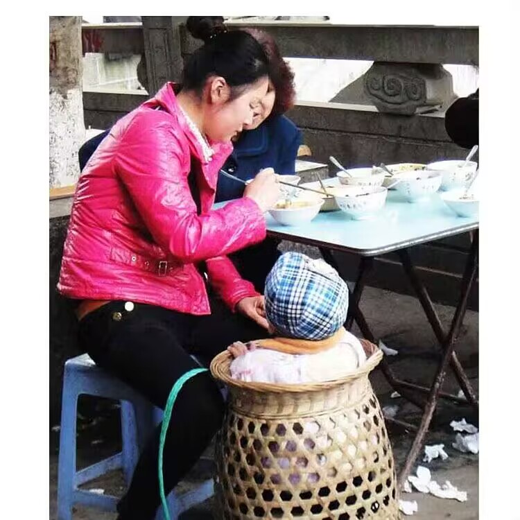 四川宝宝背兜纯手工竹编婴儿竹背竹编/竹雕