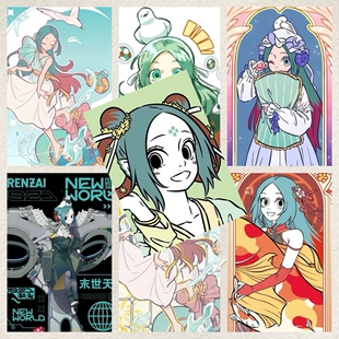 非人哉 精卫海报墙贴 追星爱豆周边卧室房间写真拍照布置背景素材