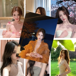 华籍美鱼海报墙贴追星爱豆周边卧室房间写真拍照布置背景素材装饰