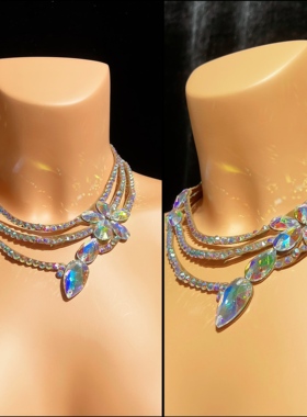 源美舞服新款拉丁舞吊坠项链