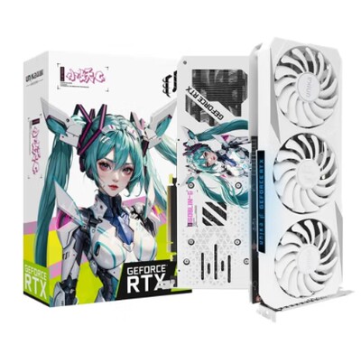 UNIKA/双敏RTX 3060IGOBLIN-G小妖12G D6白色三风扇 电竞游戏光