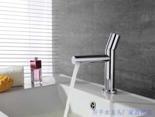 圆形龙头台下盆冷热陶瓷阀芯单把脸盆3765实拍 全铜镀铬面盆龙头