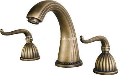 仿古冷热欧式浴室柜面盆龙头