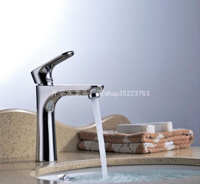 全铜立式单冷面盆龙头