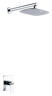 淋浴龙头全铜入墙带预埋盒淋浴 电镀单功能暗装 2035 淋浴 全铜暗装