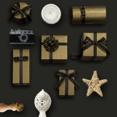 礼物包装 纸高级感珠光鎏金纸礼盒丝带材料情人节生日礼品纸大尺寸