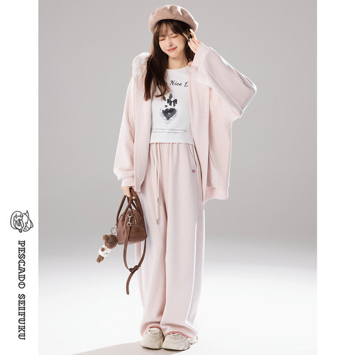 卫裤女秋季小个子休闲裤宽松裤子