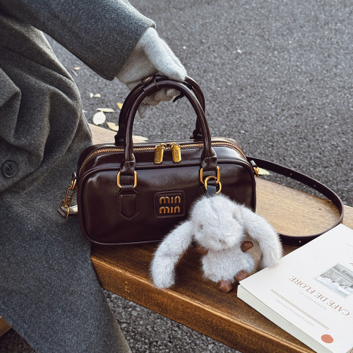 韩国小众设计保龄球包包女