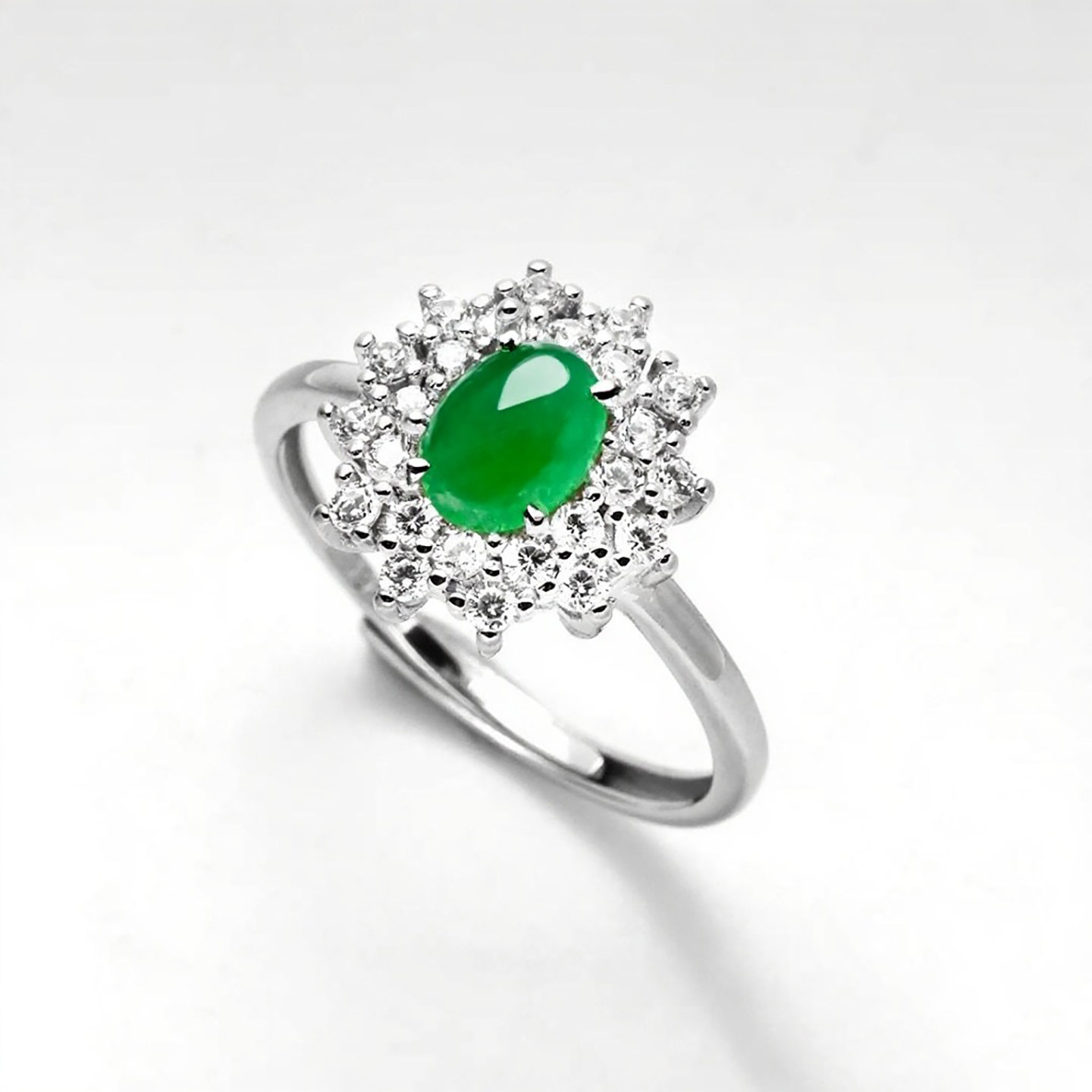 全新S925纯银戒指空托女款戒指托