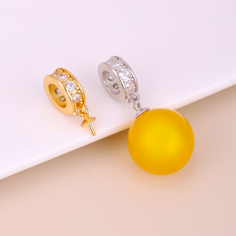 S925纯银吊坠空托DIY配件饰品