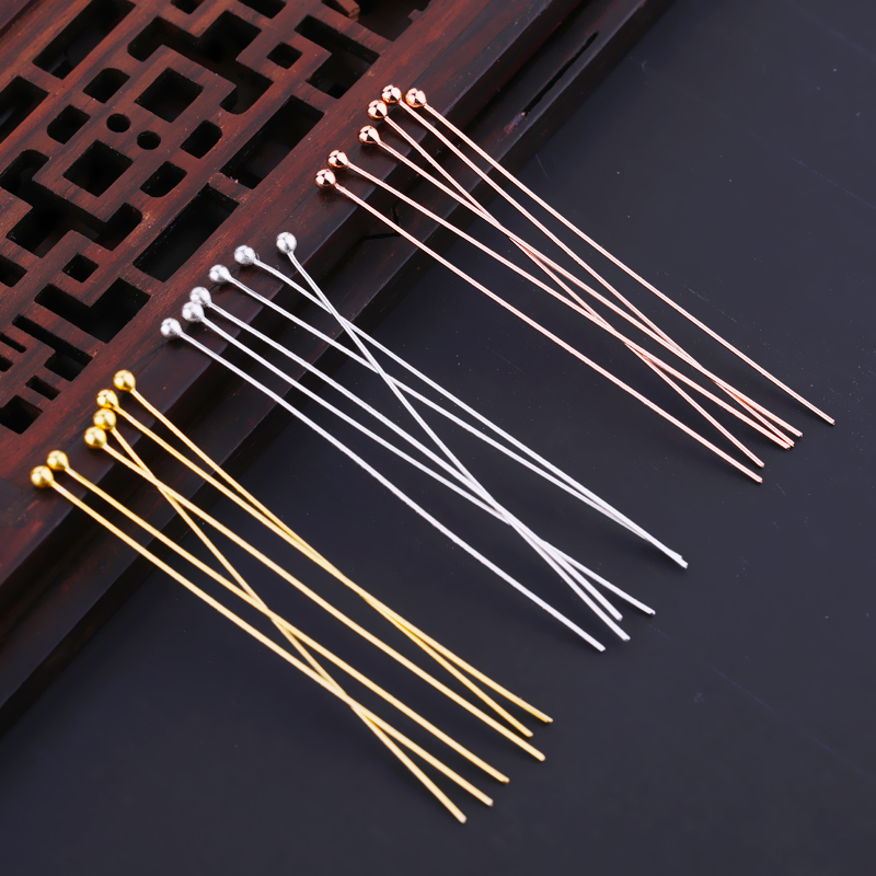 diys925银针球头手工制作首饰品