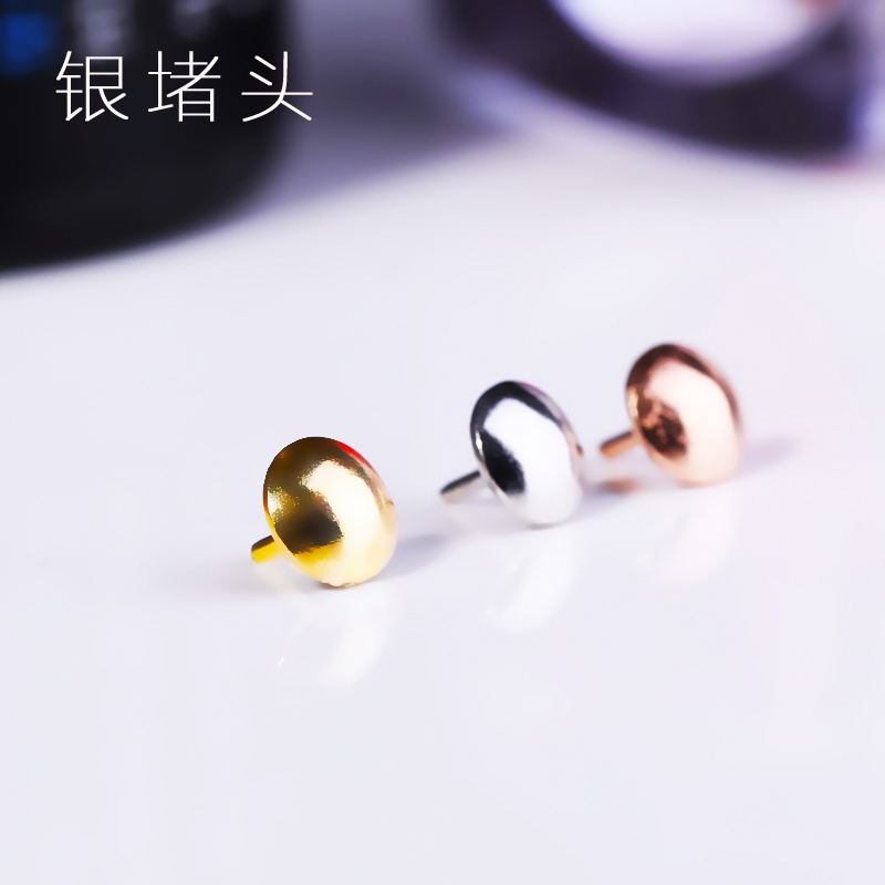diy纯银堵头蜜蜡琥珀珠子