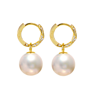 S925纯银耳环空托女圈圈耳钉耳圈耳饰养耳洞镶嵌珍珠圆珠配件银托