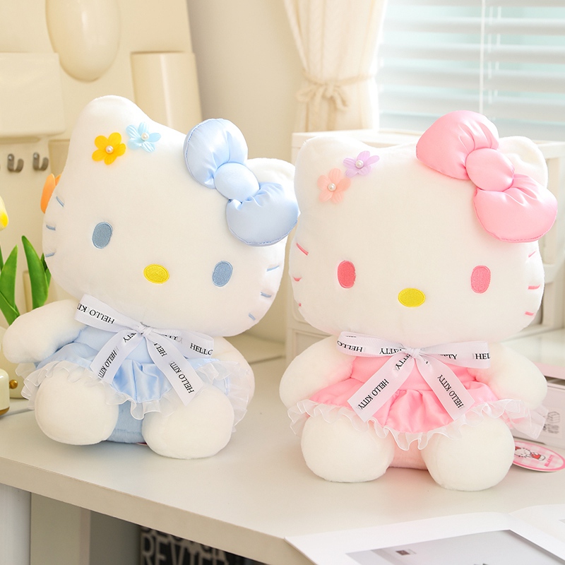 可爱花朵款helloKitty猫玩偶女孩睡觉抱枕正版公仔送女生礼物娃娃