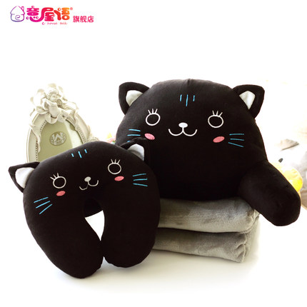 意屋语 创意可爱床头靠垫办公室护腰枕腰垫腰靠汽车抱枕沙发靠枕l