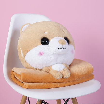 抱枕被子两用靠垫被沙发办公室折叠午休靠枕头被汽车多功能空调毯